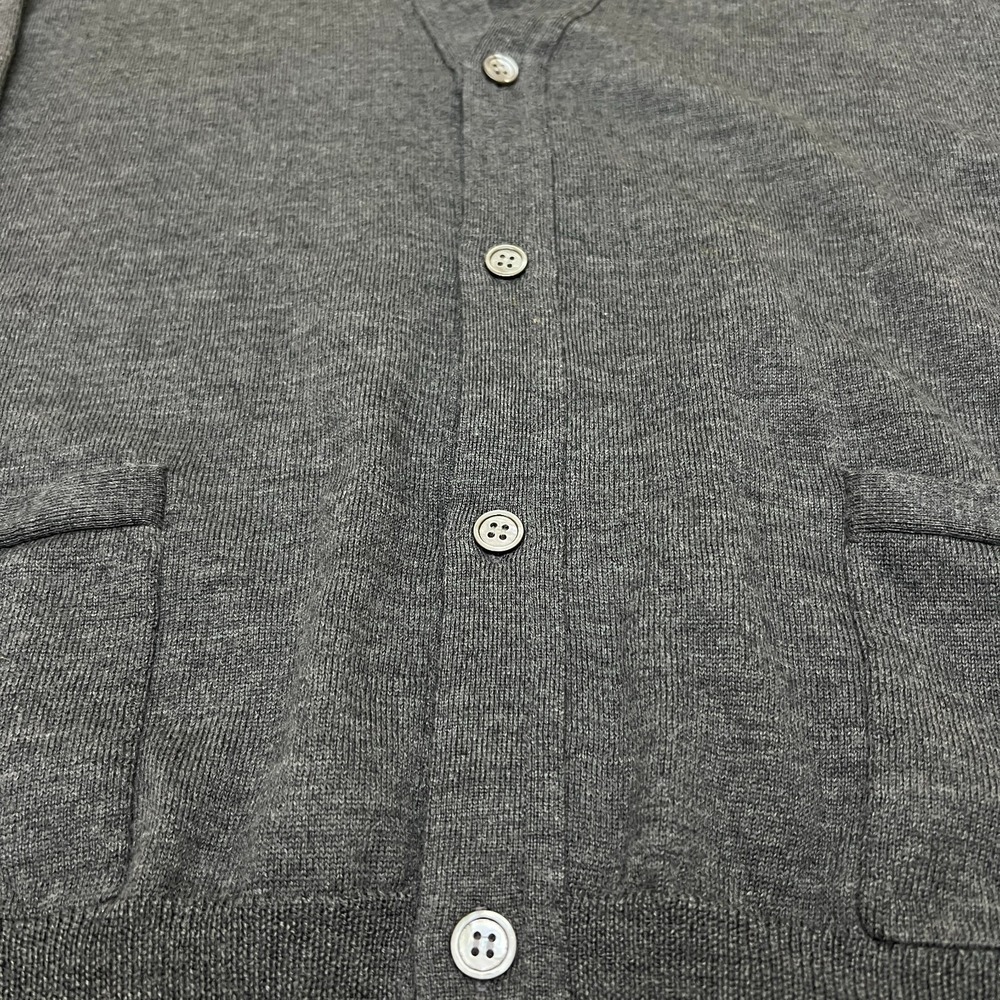 Jos A Bank Signature Merino Wool Cardigan Large Button Front Preppy Career - Picture 4 of 9